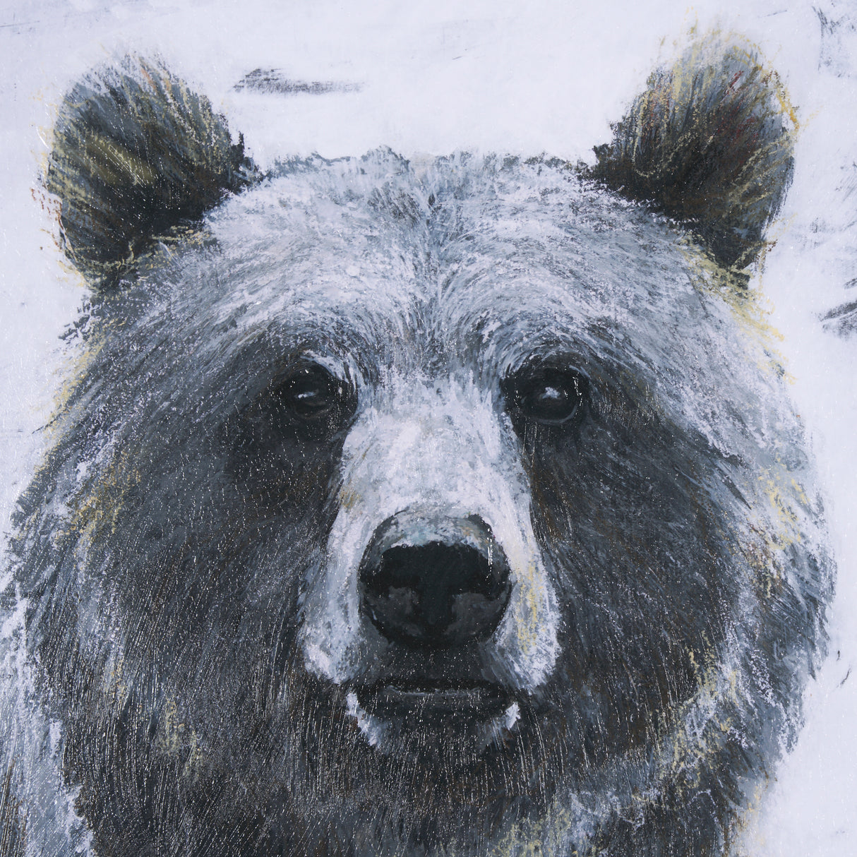 Animal Portrait III (Bear) by Mercana Studio Hand Embellished Framed Art Print Matted under Glass from Mercana - Luna Furniture