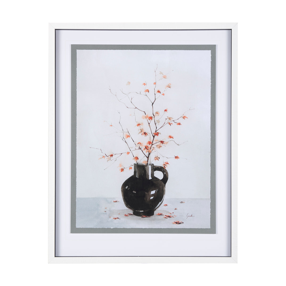 Autumn Branches II by Mercana Studio a Hand Embellished Textured Framed Art Print Matted under Glass from Mercana - Luna Furniture