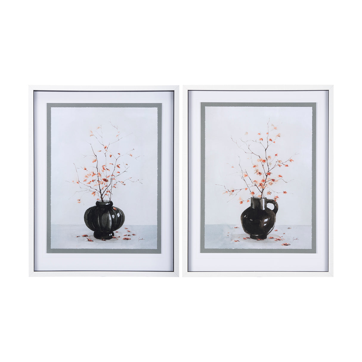 Autumn Branches II by Mercana Studio a Hand Embellished Textured Framed Art Print Matted under Glass from Mercana - Luna Furniture