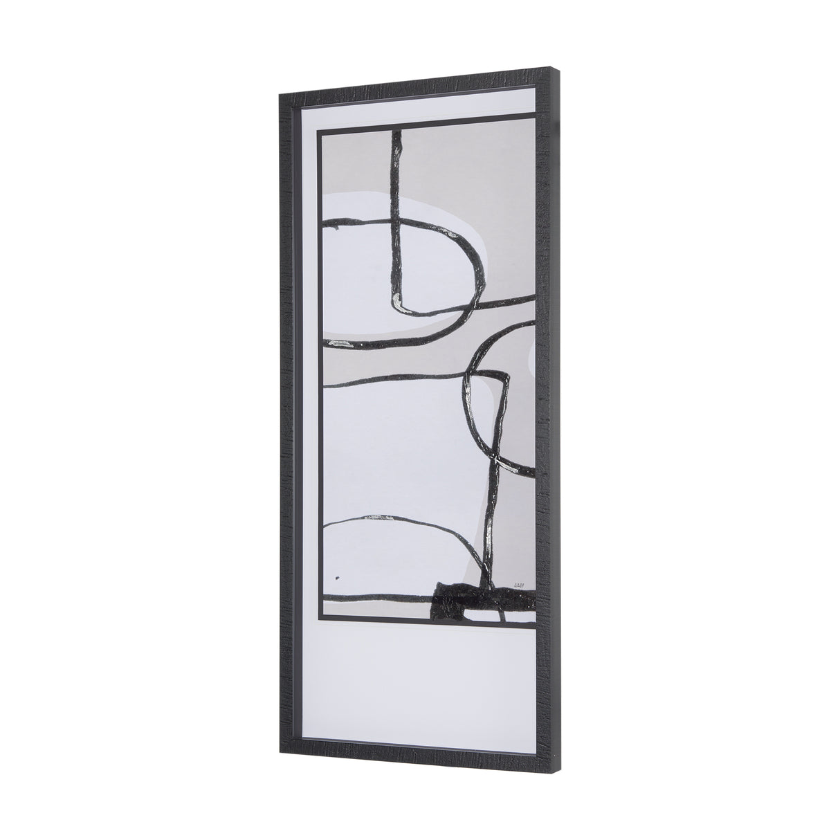 Neutral Shapes II by Mercana Studio a Hand Embellished Textured Framed Art Print Matted under Glass from Mercana - Luna Furniture