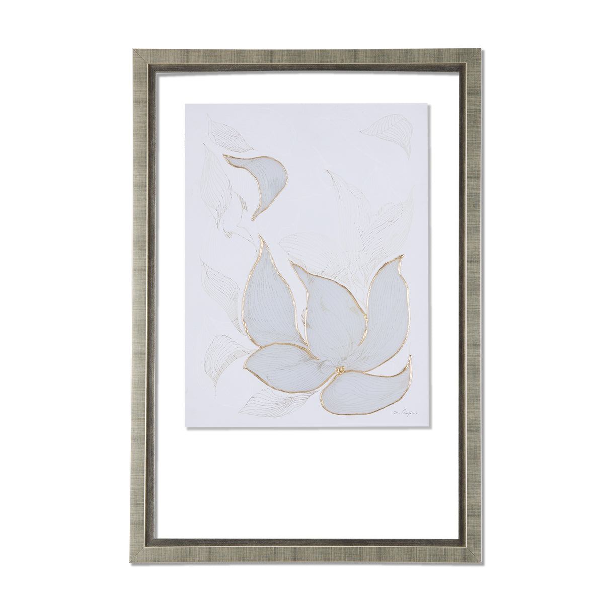 Interplay I by Mercana Studio a Hand Embellished Textured Framed Art Print Matted under Glass from Mercana - Luna Furniture