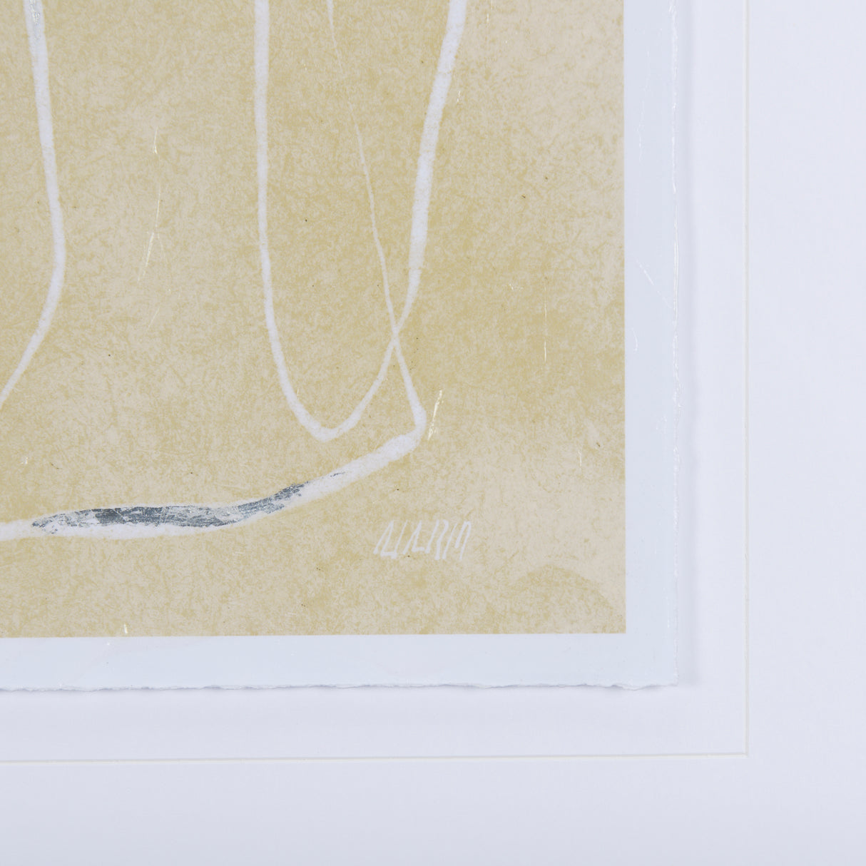 Thread Yellow I by Mercana Studio a Hand Embellished Textured Framed Art Print Matted under Glass from Mercana - Luna Furniture