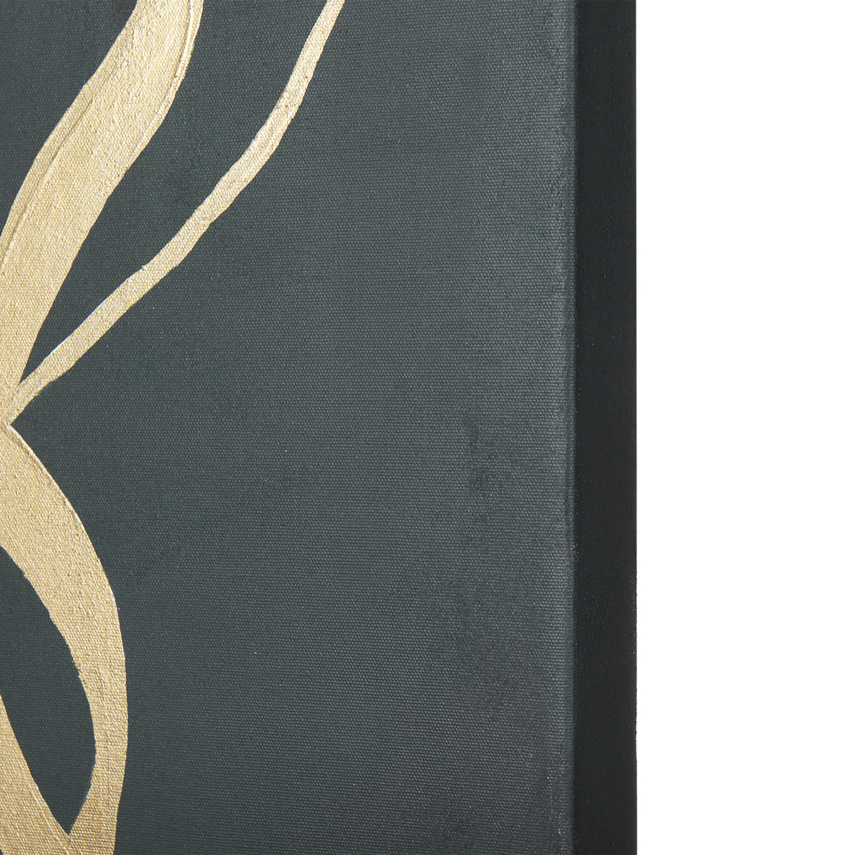 Free Lines Dark Green by Mercana Studio a Hand Embellished Textured Canvas from Mercana - Luna Furniture