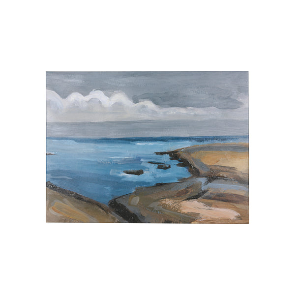 Grey Sky II by Mercana Studio a Hand Embellished Textured Canvas