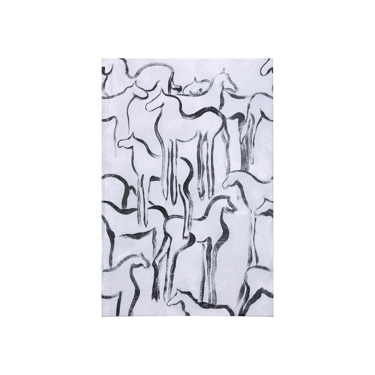 Horse Herd I by Mercana Studio a Hand Embellished Textured Canvas from Mercana - Luna Furniture