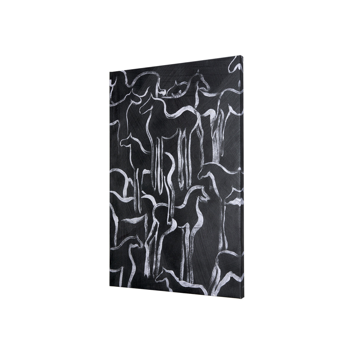 Horse Herd II by Mercana Studio a Hand Embellished Textured Canvas from Mercana - Luna Furniture