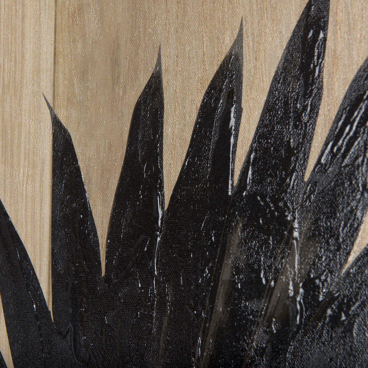 Tropical Leaf II by Mercana Studio a Hand Embellished Textured Canvas from Mercana - Luna Furniture