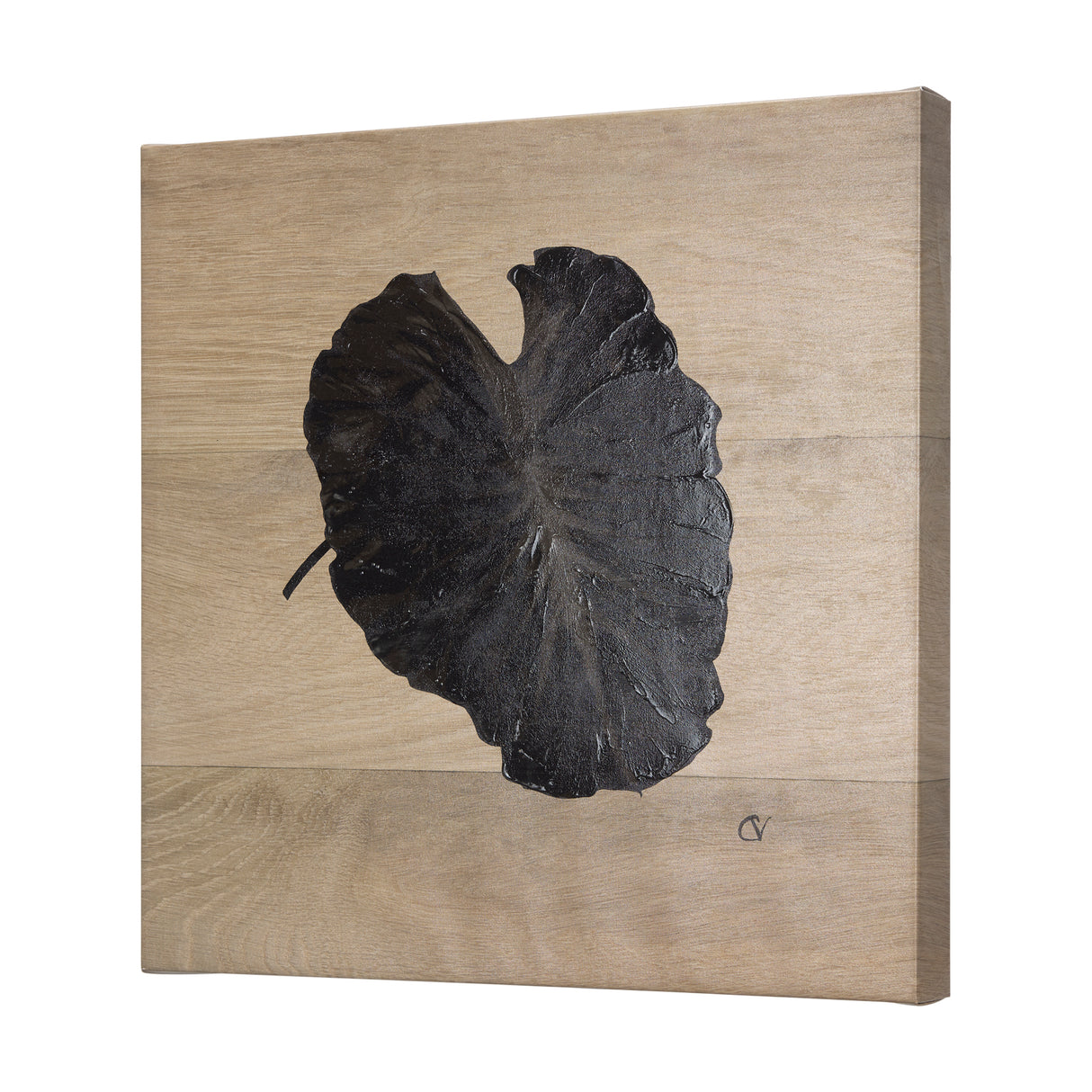 Tropical Leaf III by Mercana Studio a Hand Embellished Textured Canvas from Mercana - Luna Furniture