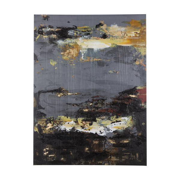Silver and gold inspiration I by Mercana Studio a Hand Embellished Textured Canvas