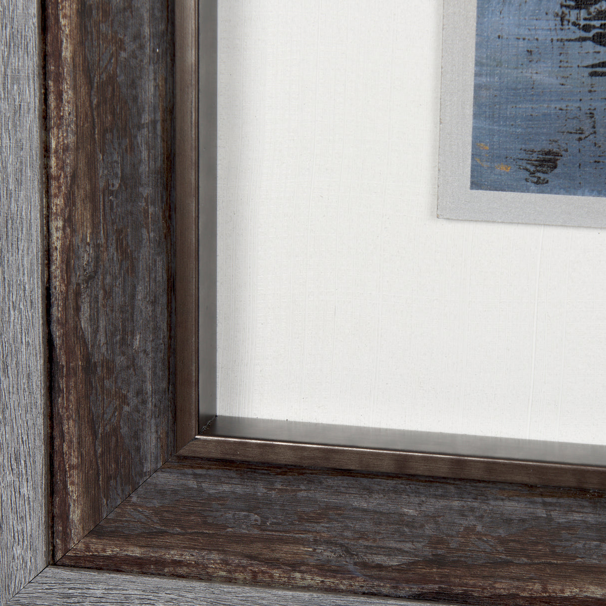 Silver and gold Inspiration II by Mercana Studio a Hand Embellished Textured Framed Art Print from Mercana - Luna Furniture