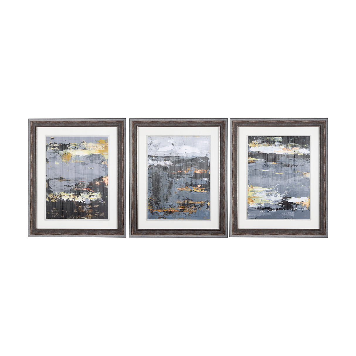 Silver and gold Inspiration III by Mercana Studio a Hand Embellished Textured Framed Art Print from Mercana - Luna Furniture