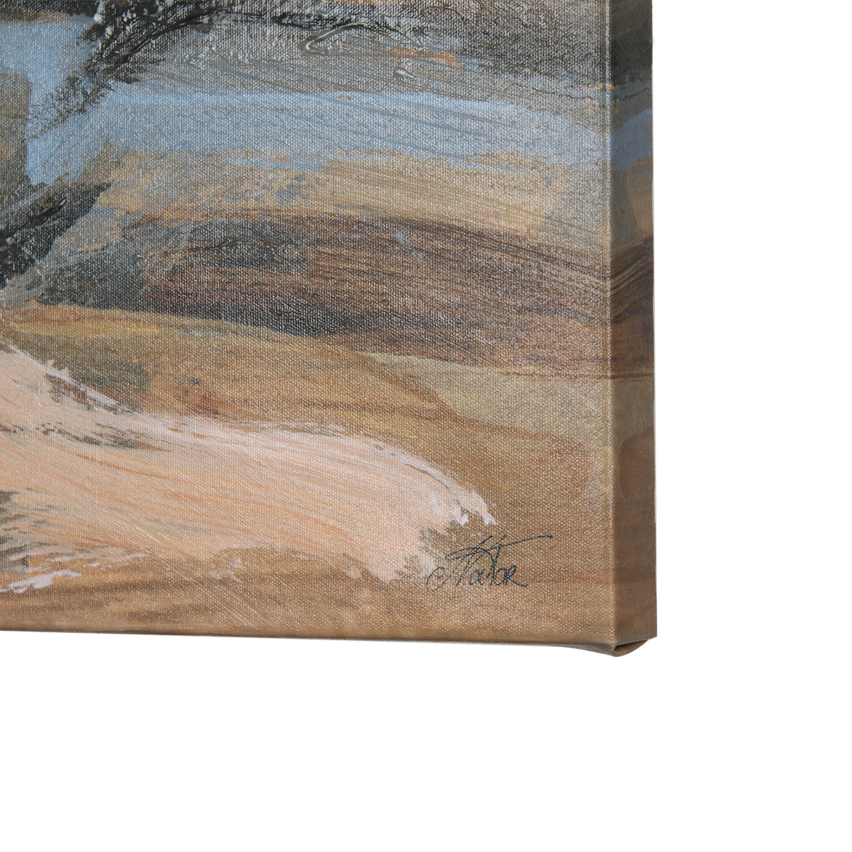 Grey Sky II by Mercana Studio a Hand Embellished Textured Canvas from Mercana - Luna Furniture