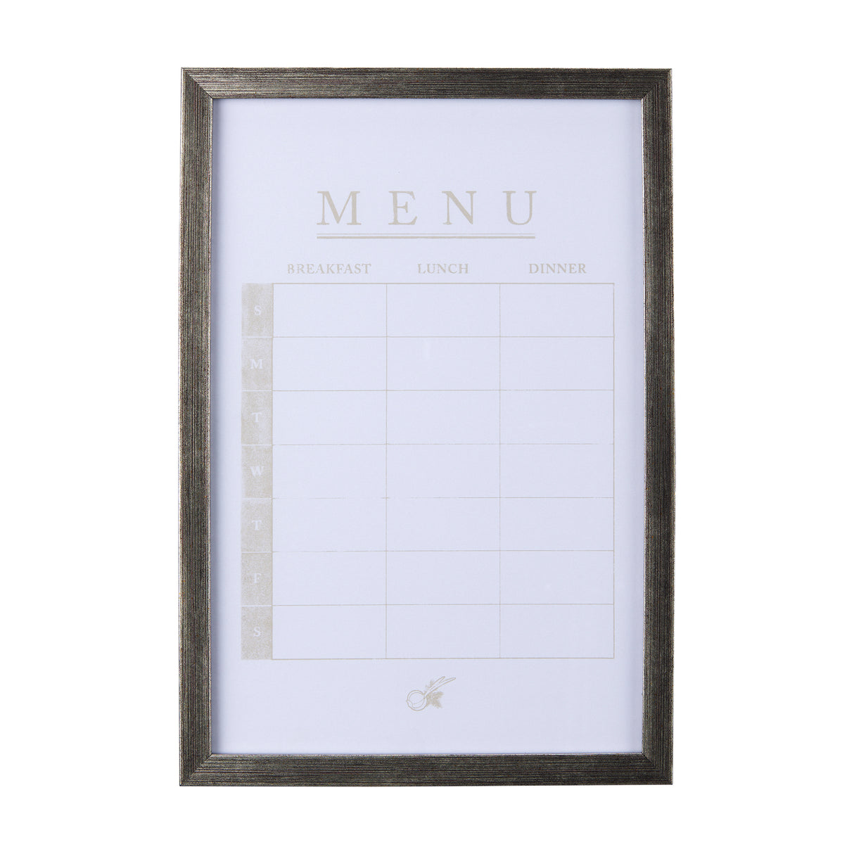 MENU I by Mercana Studio a Hand Embellished Textured Framed Art Print Matted under Glass from Mercana - Luna Furniture