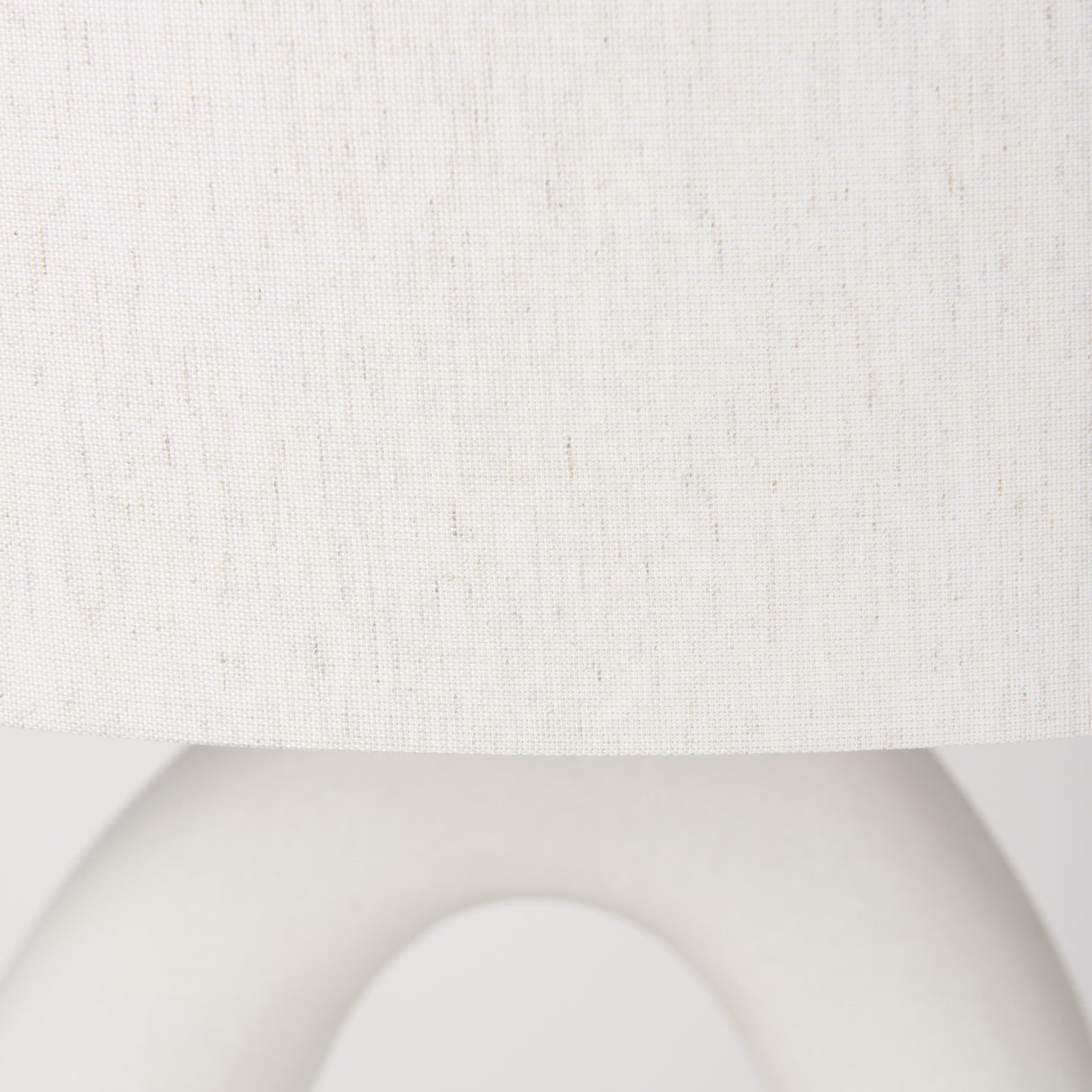 Tao 20.0L x 20.0W x 33.0H Cream Base W/White Shade Table Lamp from Mercana - Luna Furniture