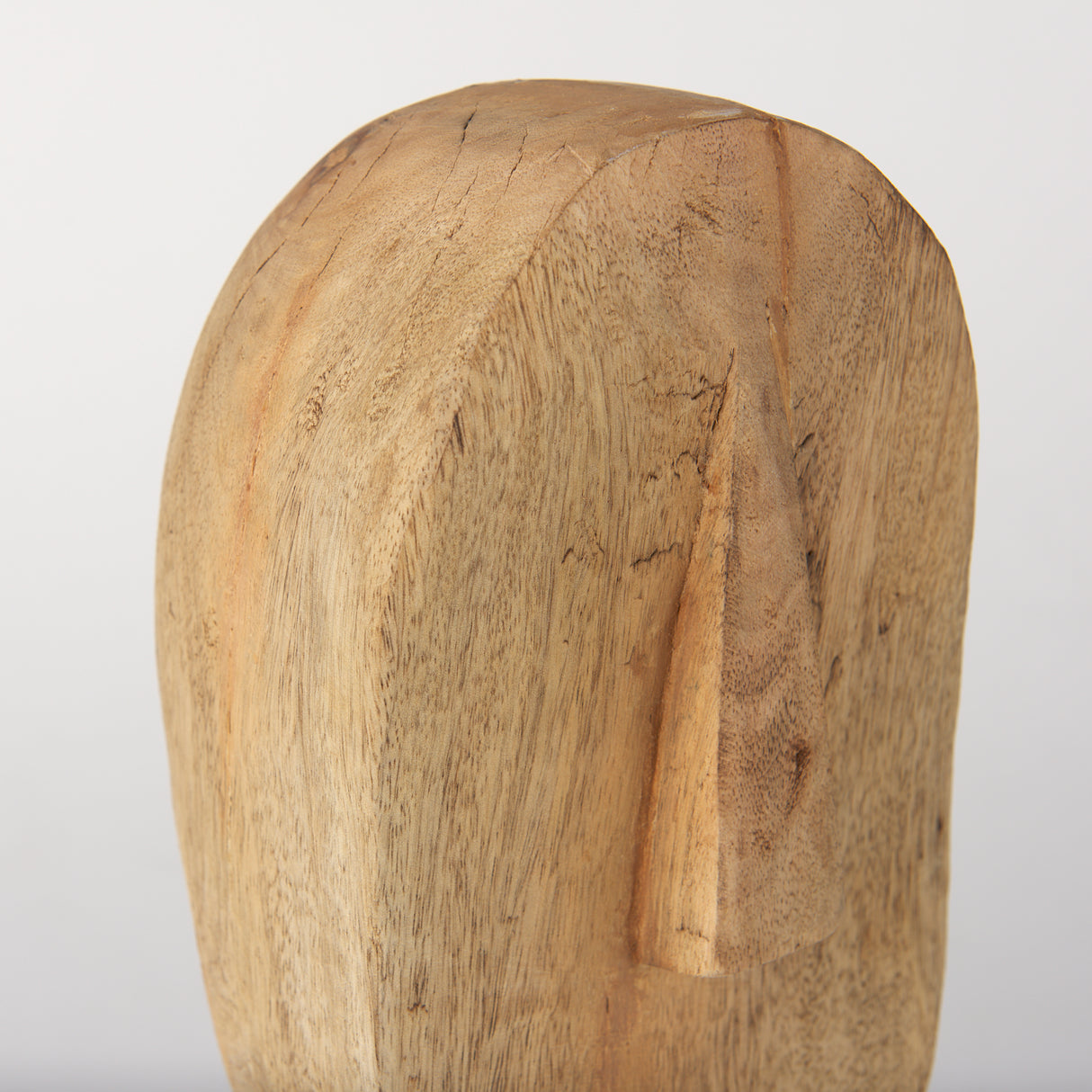Ivan Large Wooden Head Sculpture from Mercana - Luna Furniture