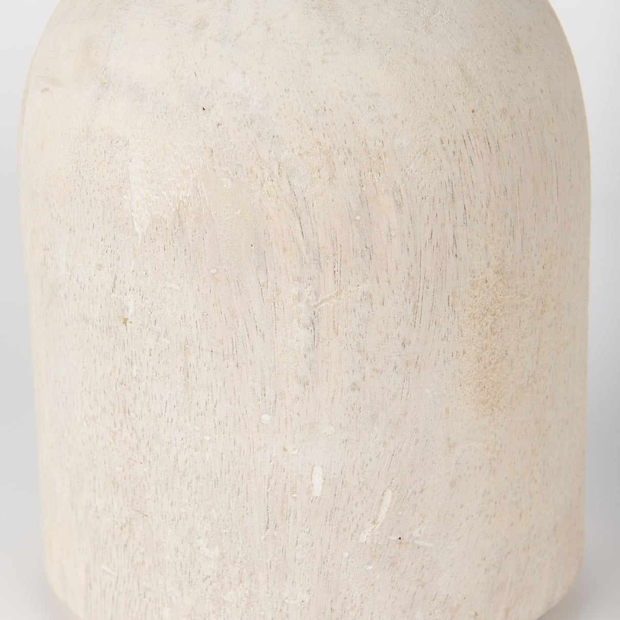 Knox Short White-Wash Wood Decorative Object from Mercana - Luna Furniture