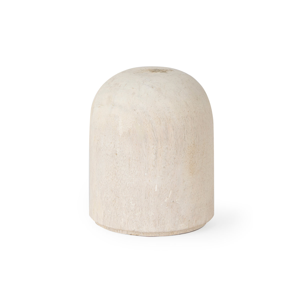 Knox Short White-Wash Wood Decorative Object from Mercana - Luna Furniture