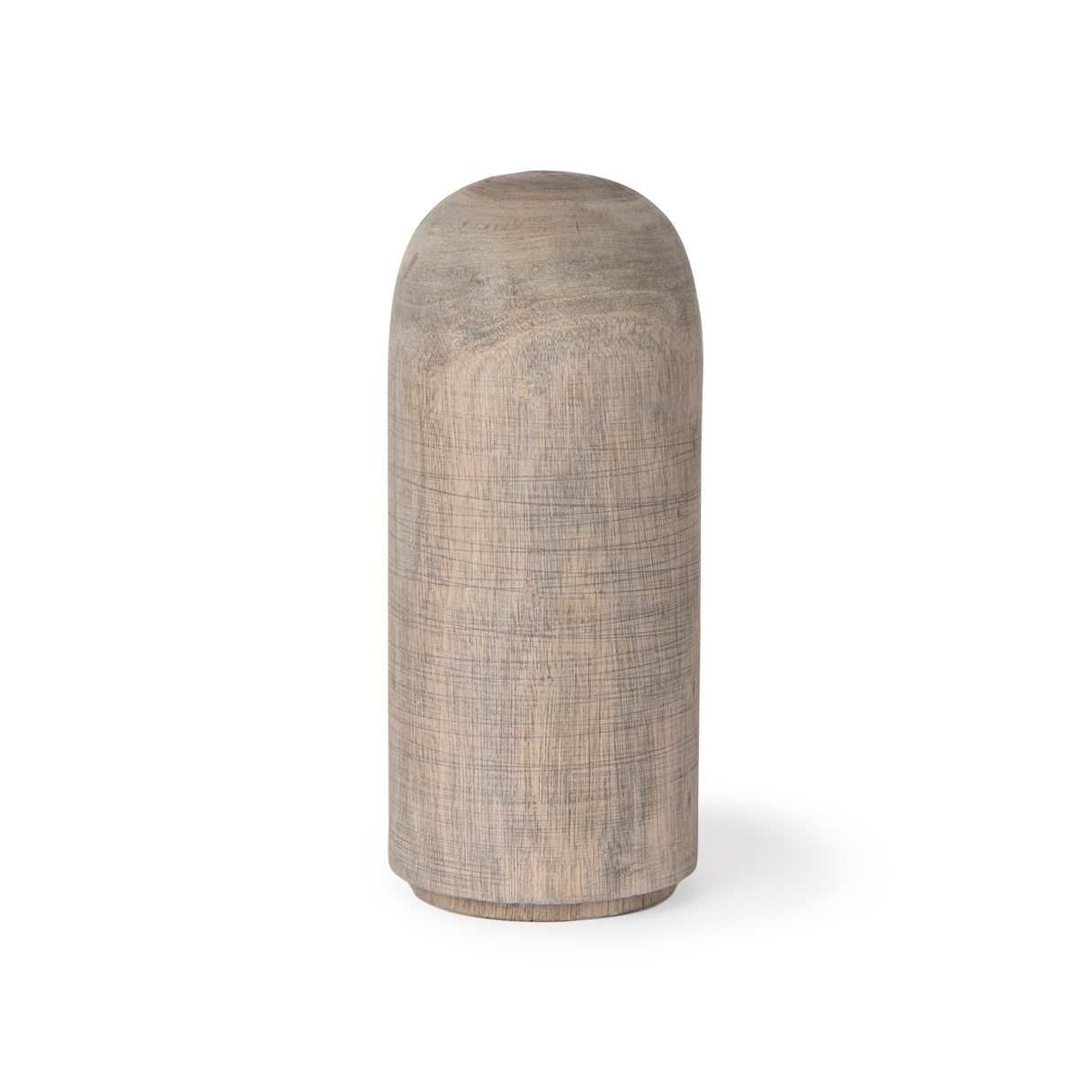 Knox Medium Gray-Wash Wood Decorative Object from Mercana - Luna Furniture