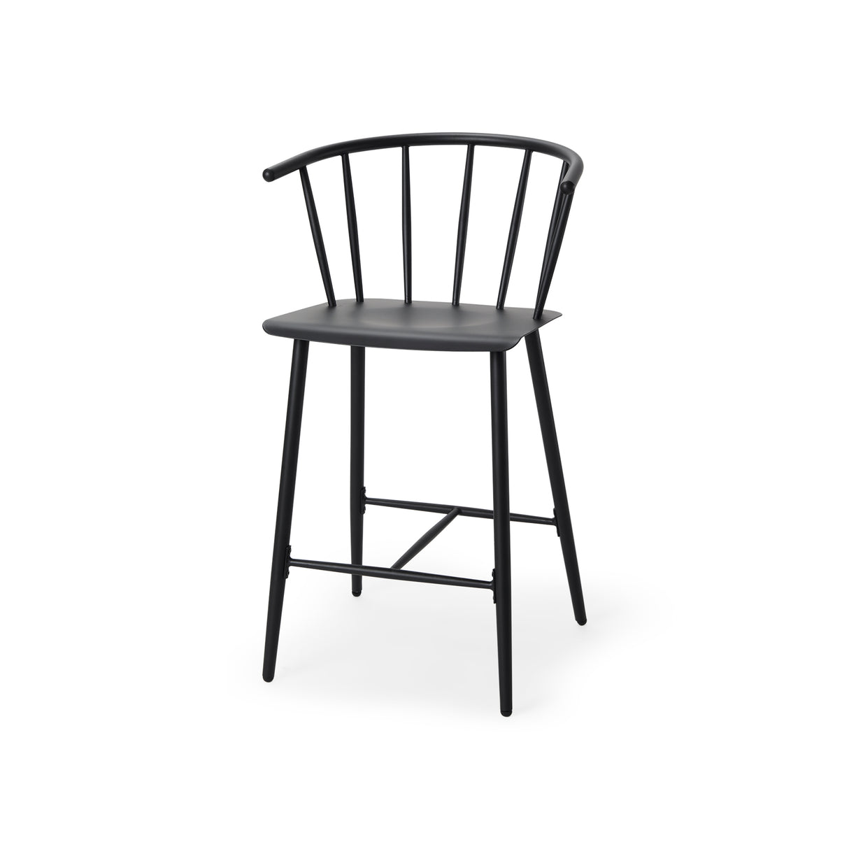 Colin Black Metal Counter Stool from Mercana - Luna Furniture