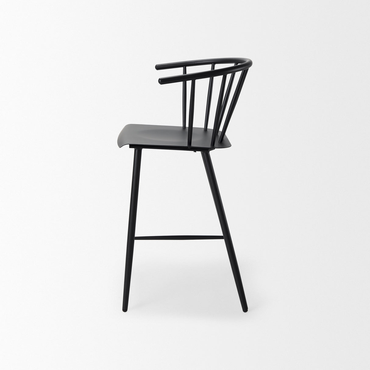 Colin Black Metal Counter Stool from Mercana - Luna Furniture
