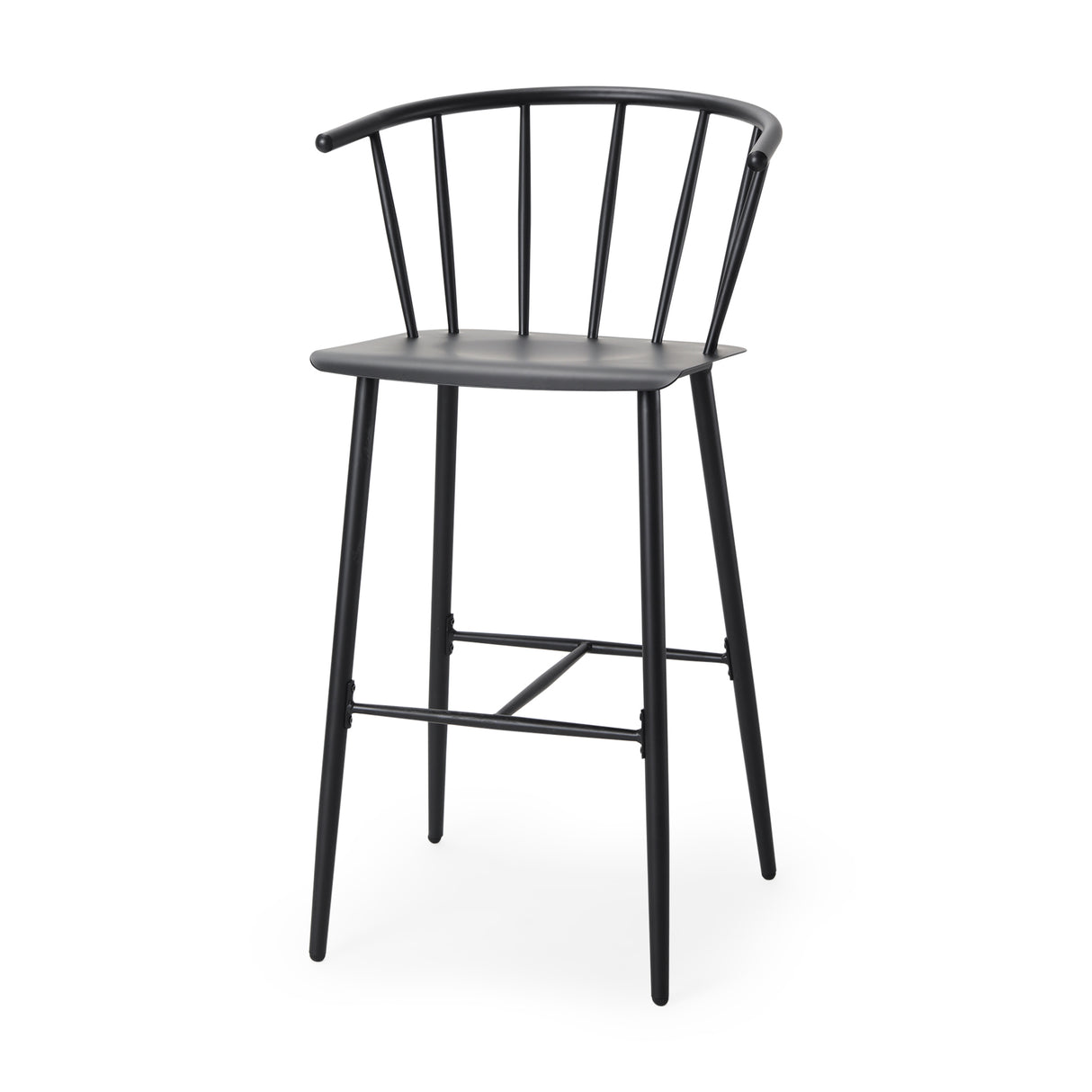 Colin Black Metal Bar Stool from Mercana - Luna Furniture