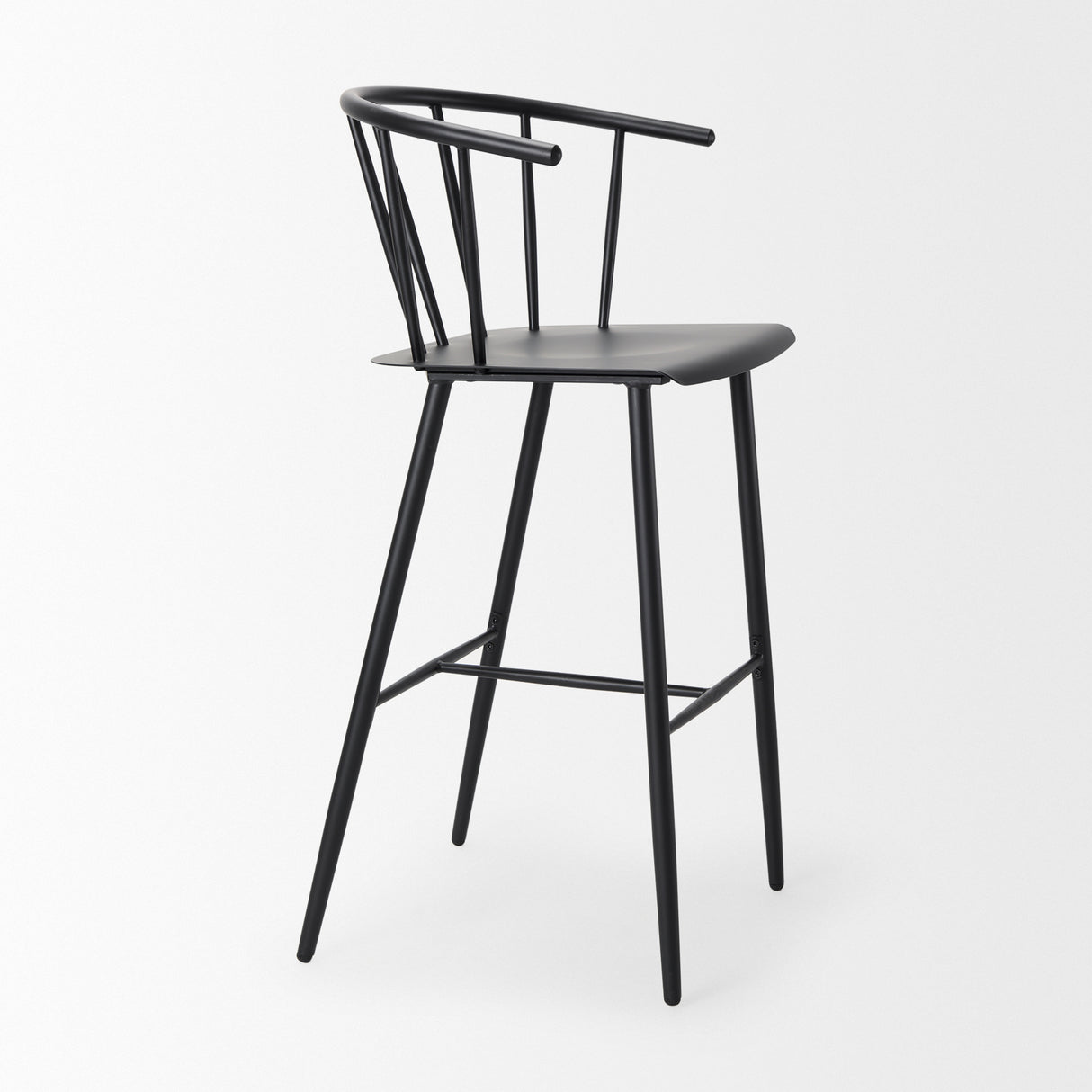 Colin Black Metal Bar Stool from Mercana - Luna Furniture