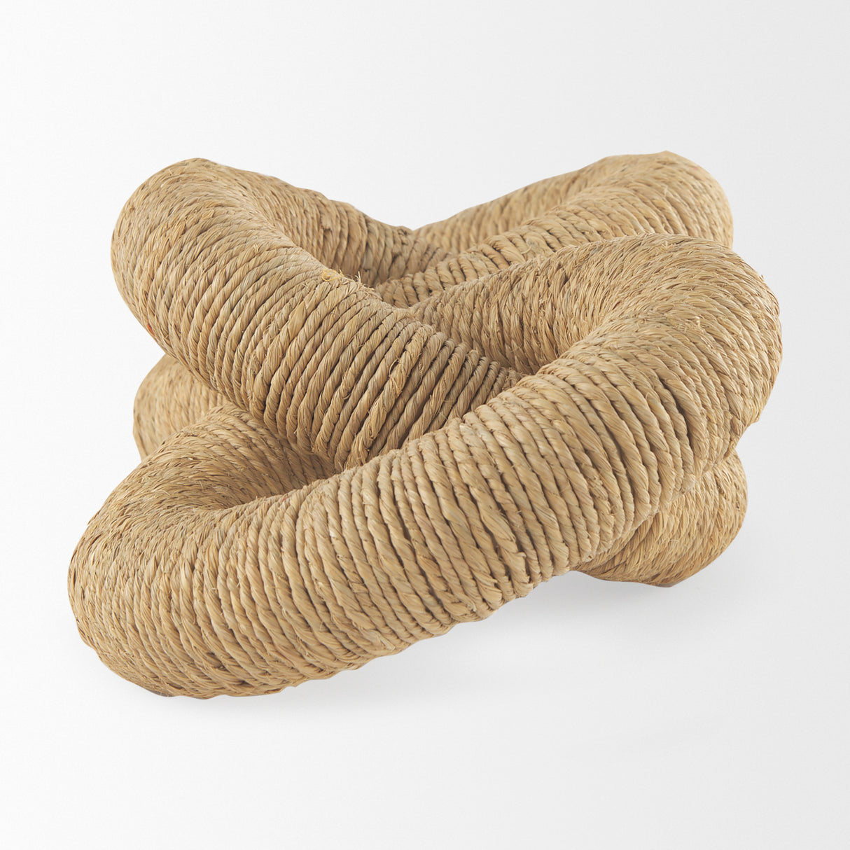 Alize Jute Wrapped Solid Wood Circular Chain Link Decorative Object from Mercana - Luna Furniture