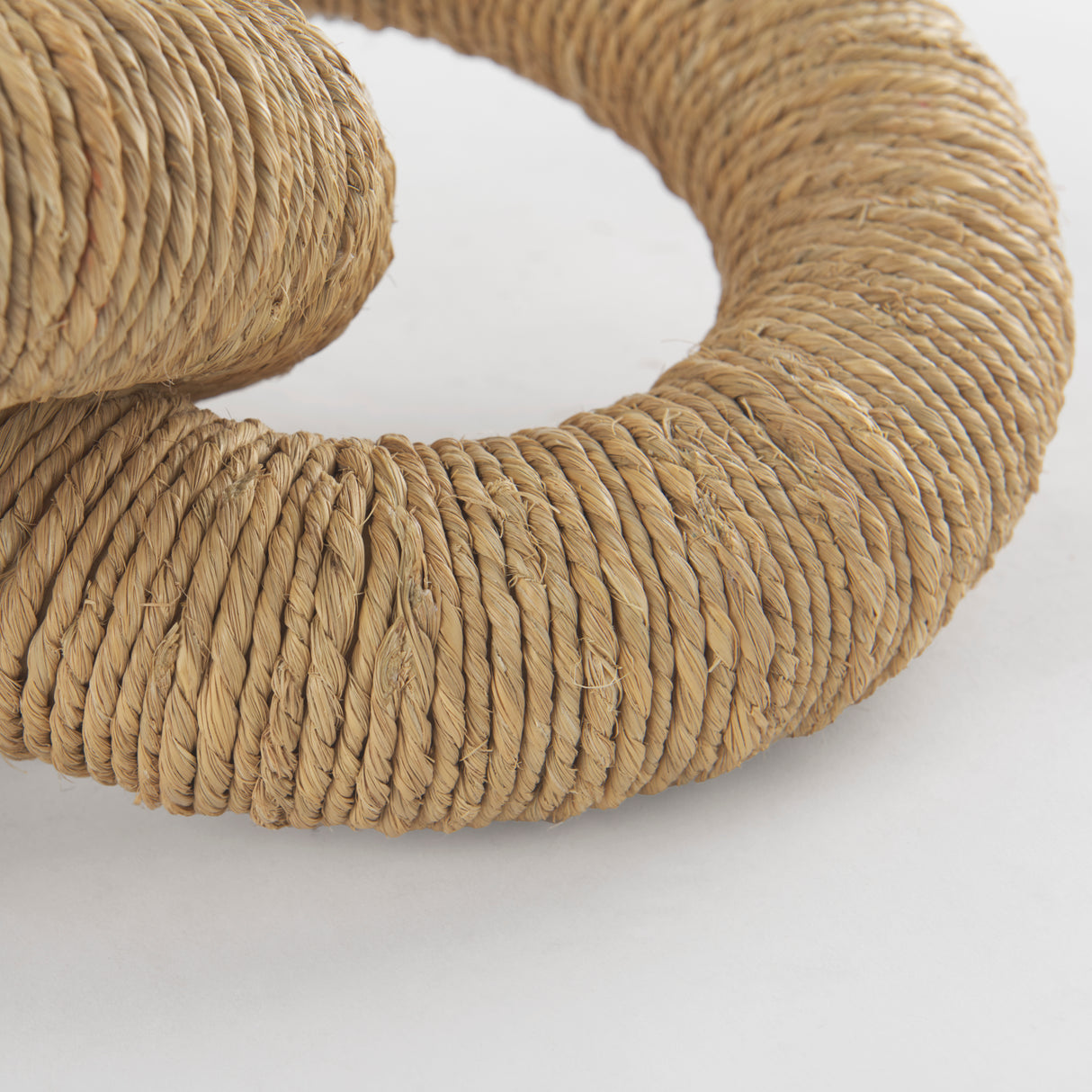 Alize Jute Wrapped Solid Wood Circular Chain Link Decorative Object from Mercana - Luna Furniture