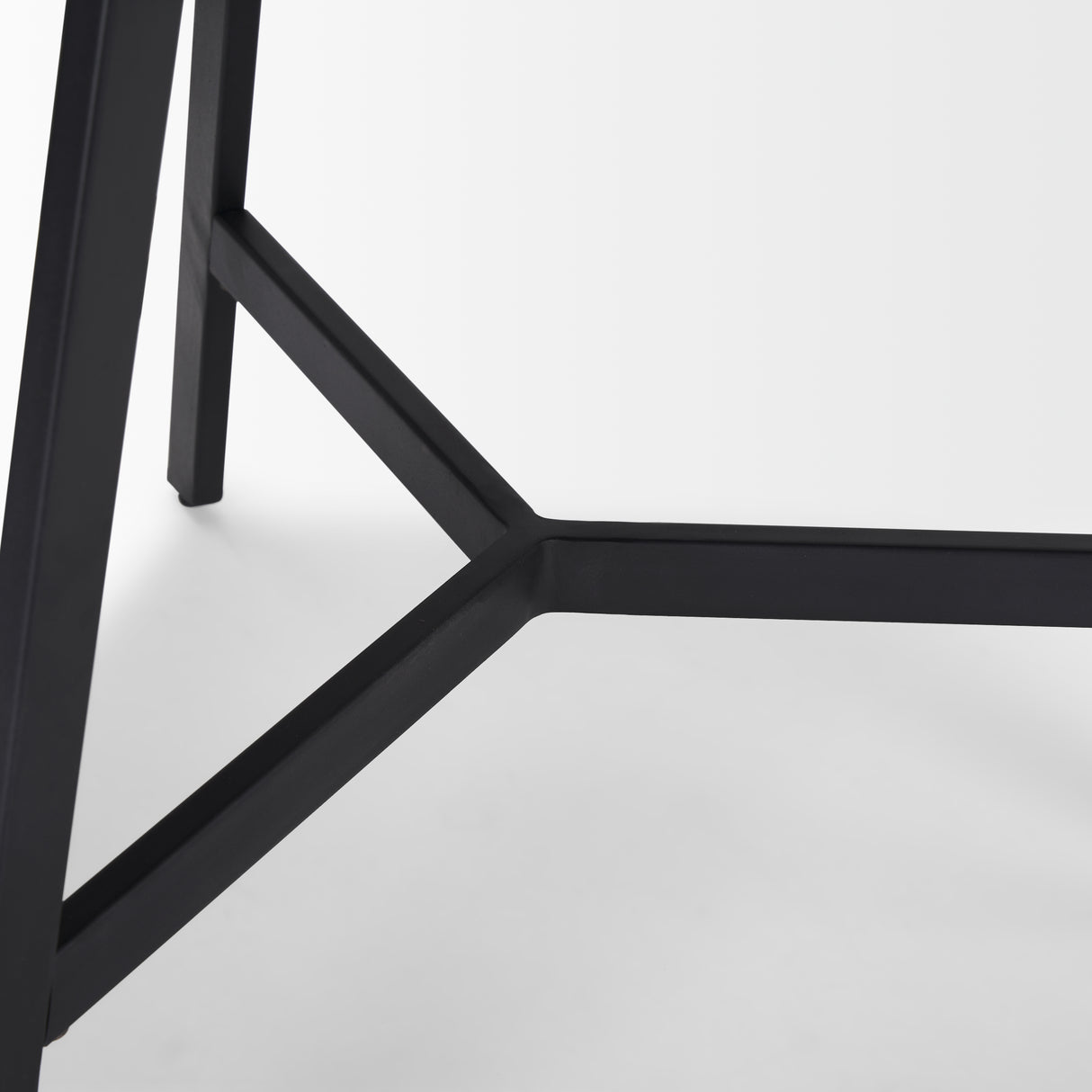 Todd Dark Brown Wood W/ Metal Legs Side Table from Mercana - Luna Furniture