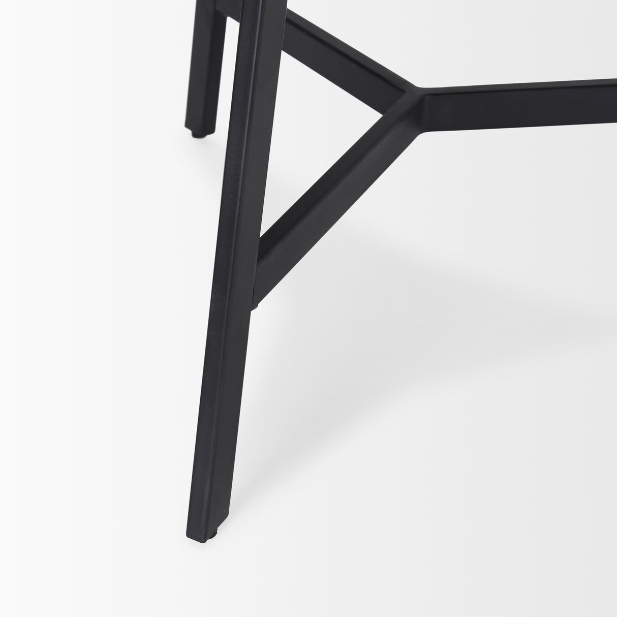 Todd Dark Brown Wood W/ Metal Legs Side Table from Mercana - Luna Furniture
