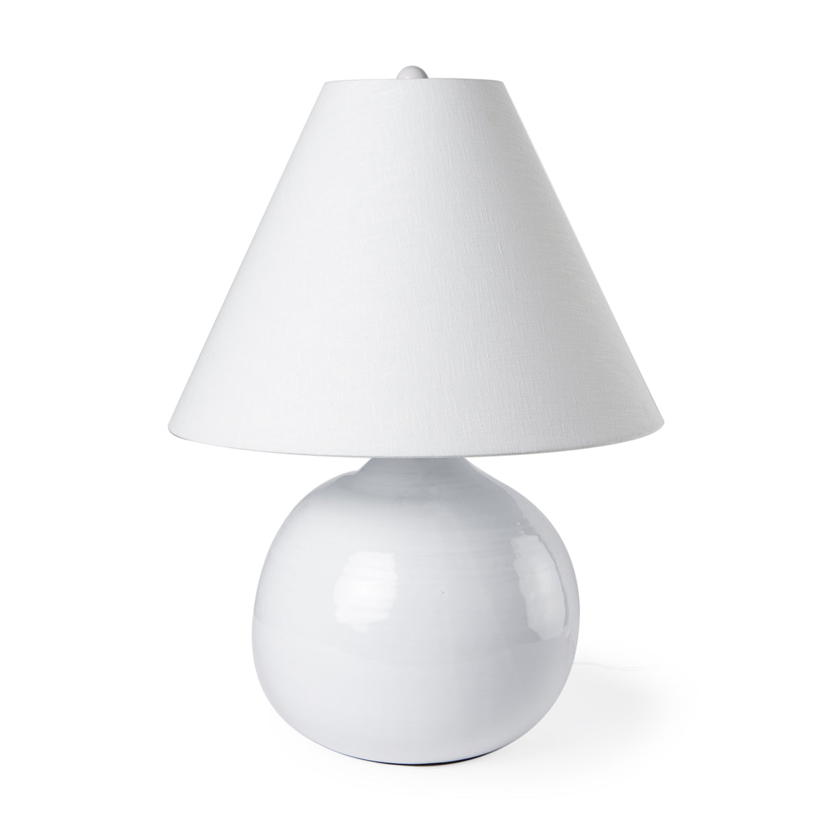 Mehdi White Ceramic Table Lamp from Mercana - Luna Furniture