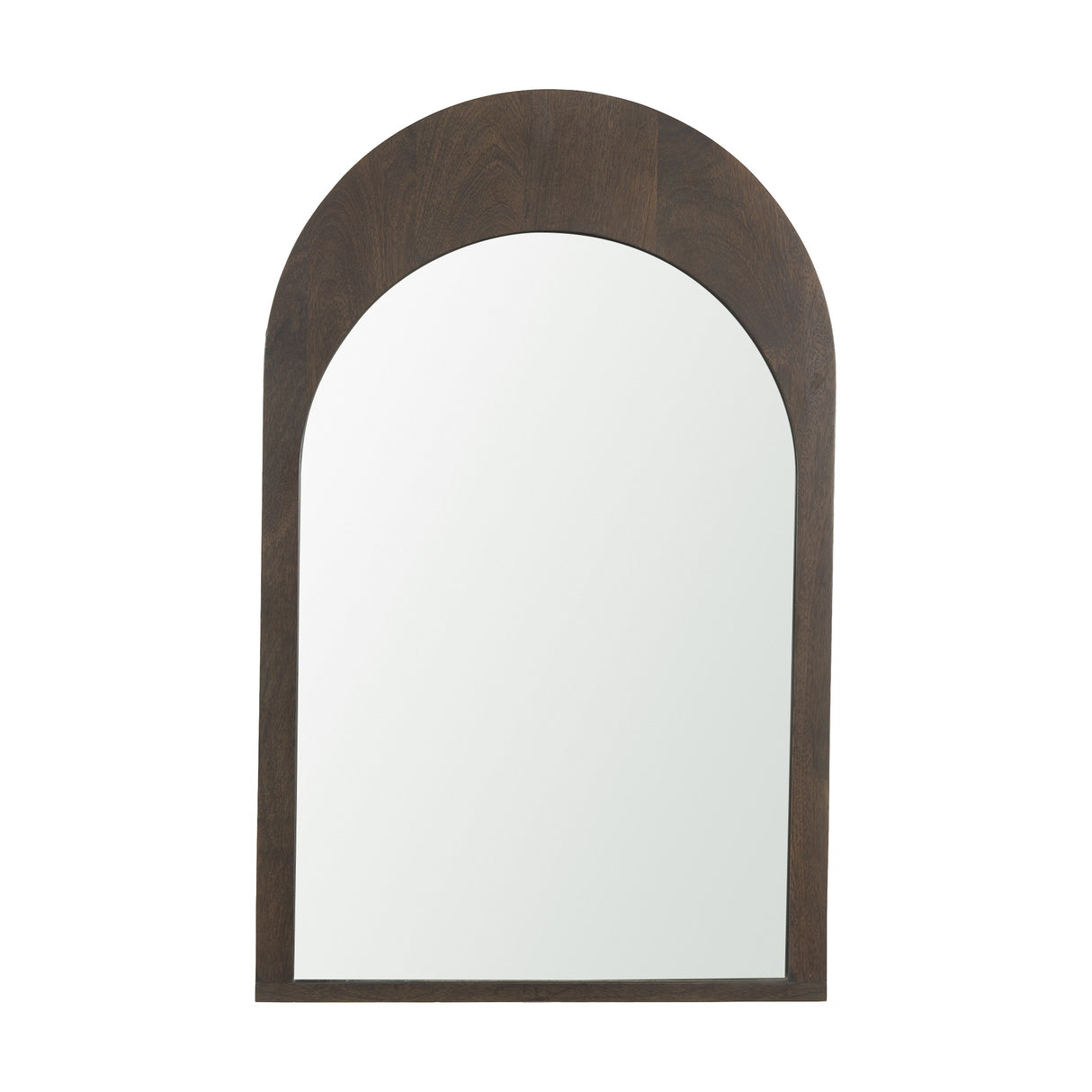 Celeste Dark Brown Wood Arched Mirror from Mercana - Luna Furniture