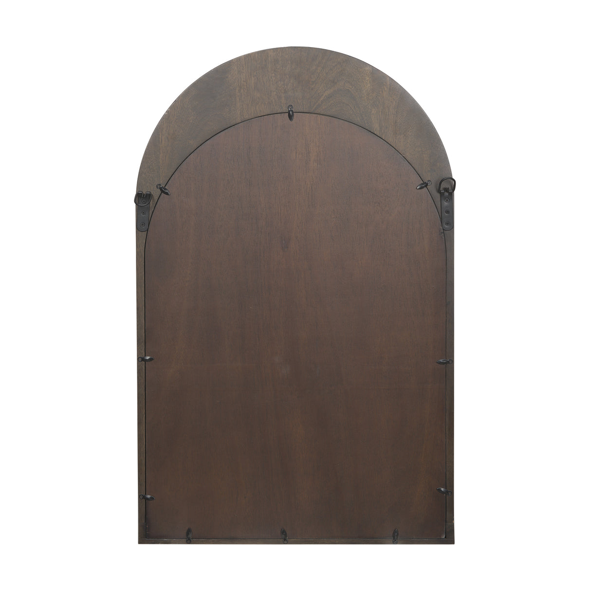 Celeste Dark Brown Wood Arched Mirror from Mercana - Luna Furniture