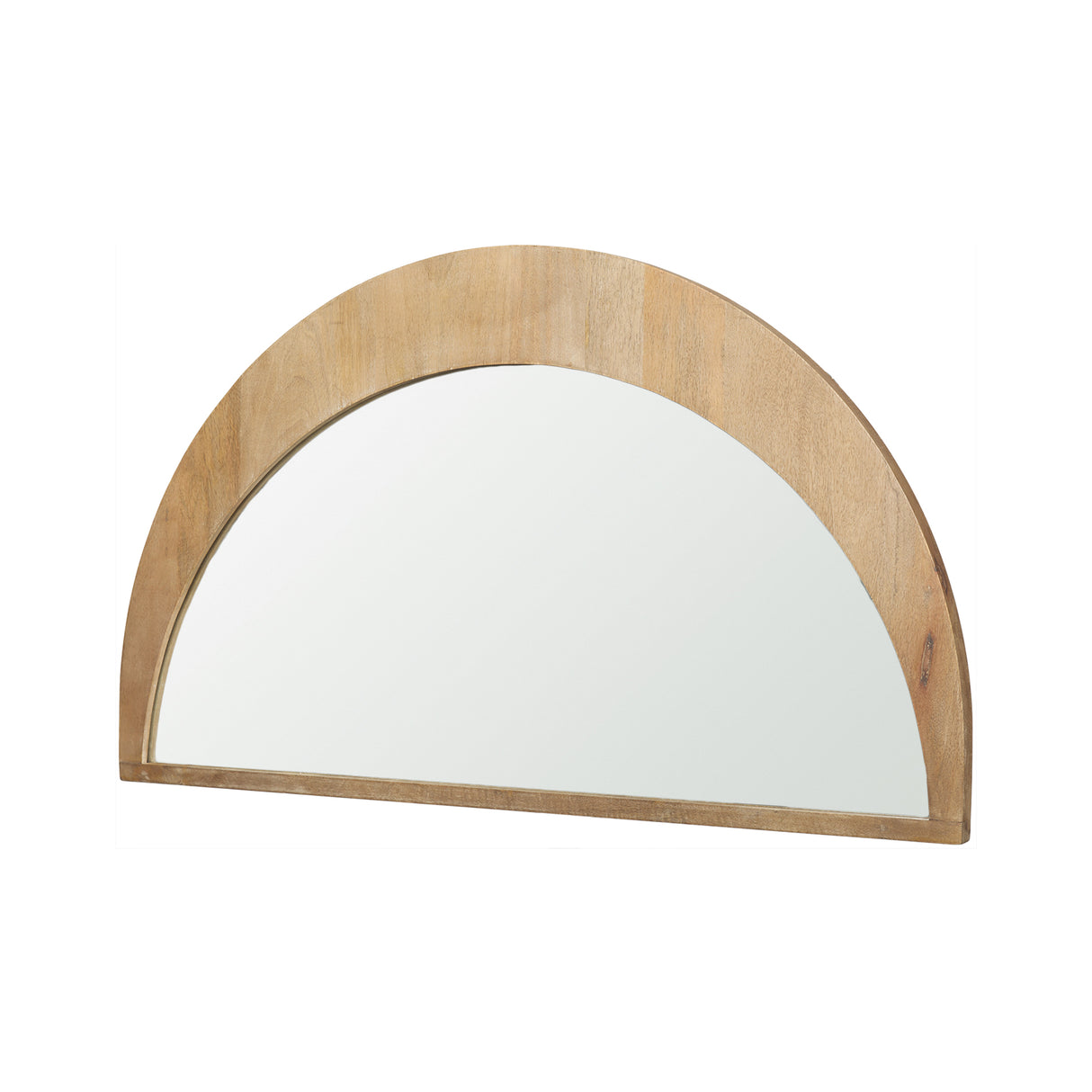 Celeste Light Brown Wood Small Mirror from Mercana - Luna Furniture