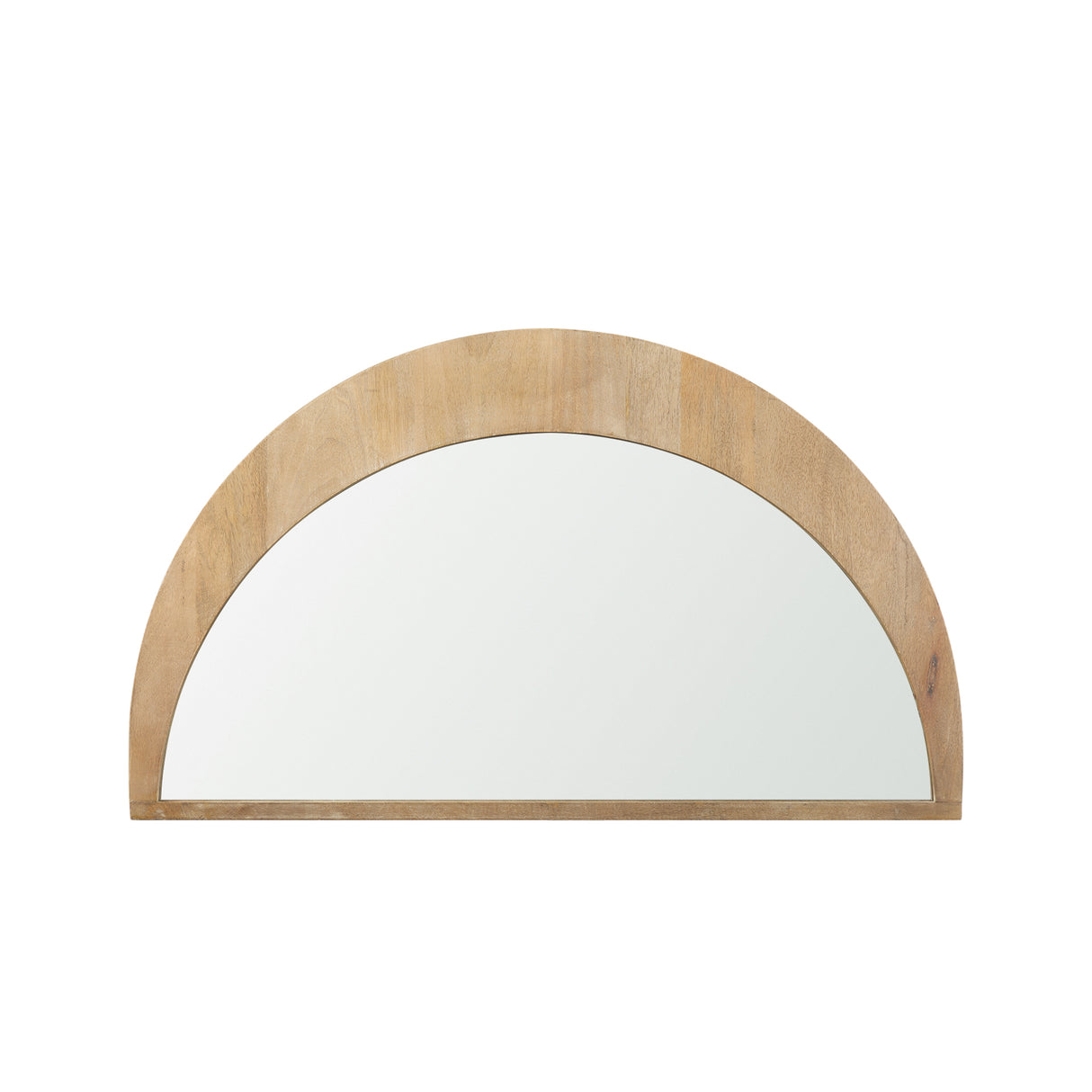Celeste Light Brown Wood Small Mirror from Mercana - Luna Furniture