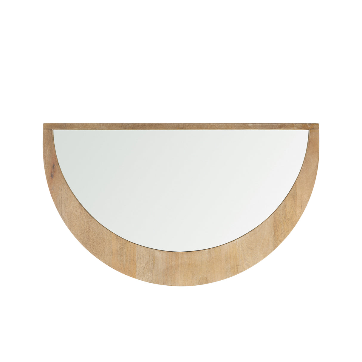 Celeste Light Brown Wood Small Mirror from Mercana - Luna Furniture