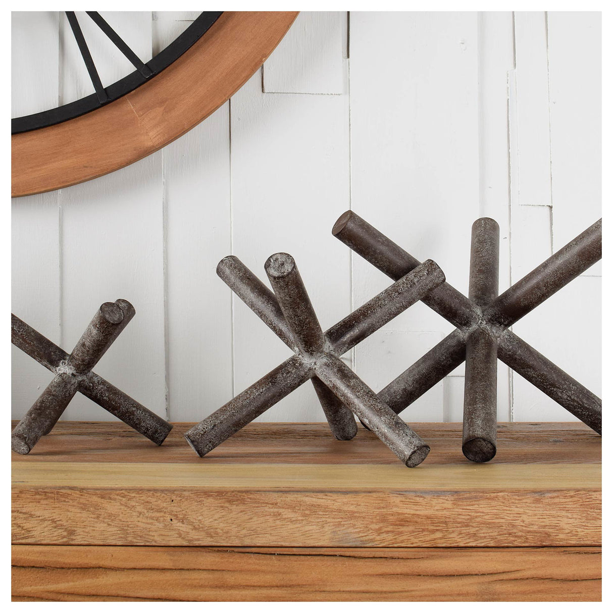 Astericks III (Small) 6L x 6W Brown Metal Decor Object from Mercana - Luna Furniture
