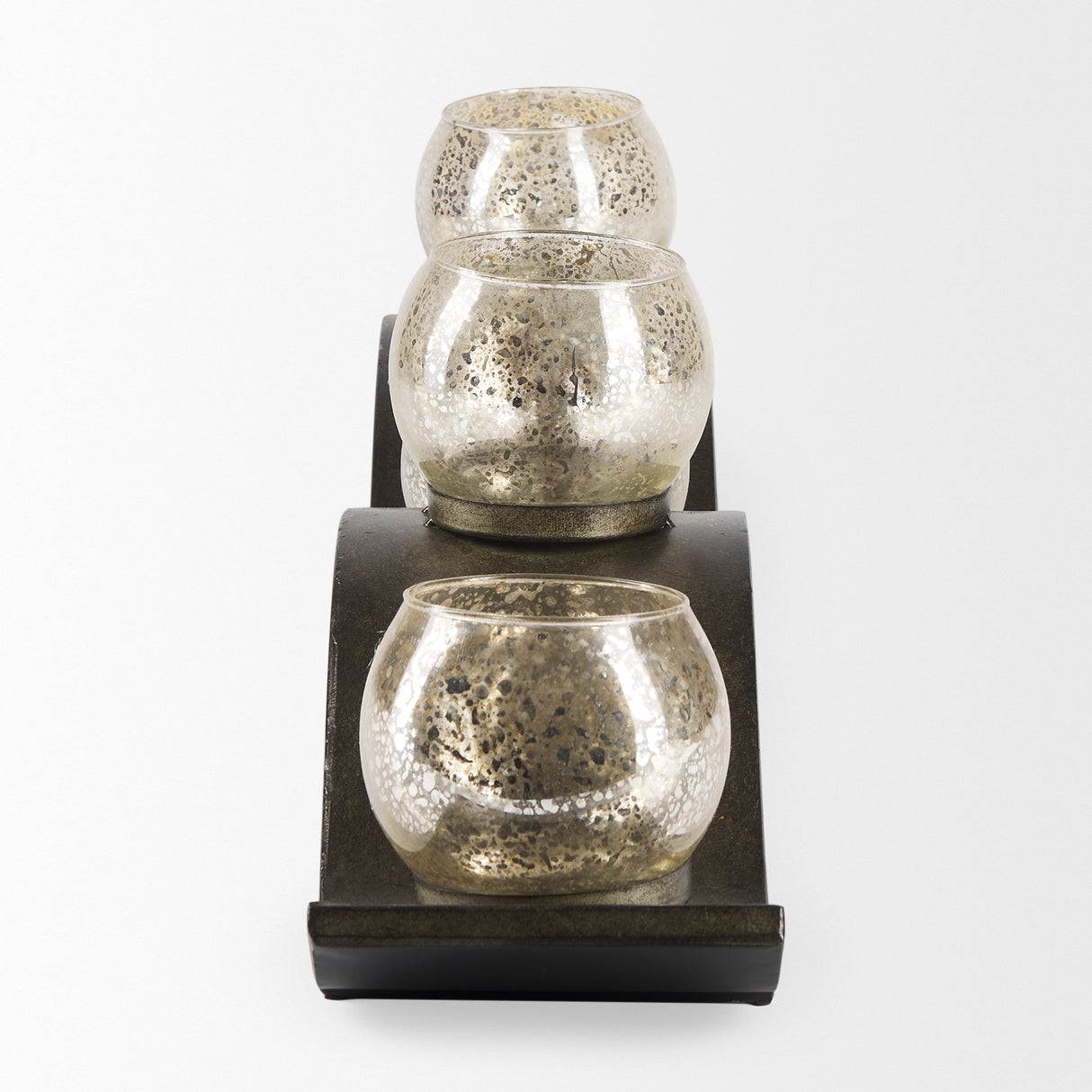 Lux Copper Metal Five Hurricane Glass Holder Table Candle Holder from Mercana - Luna Furniture