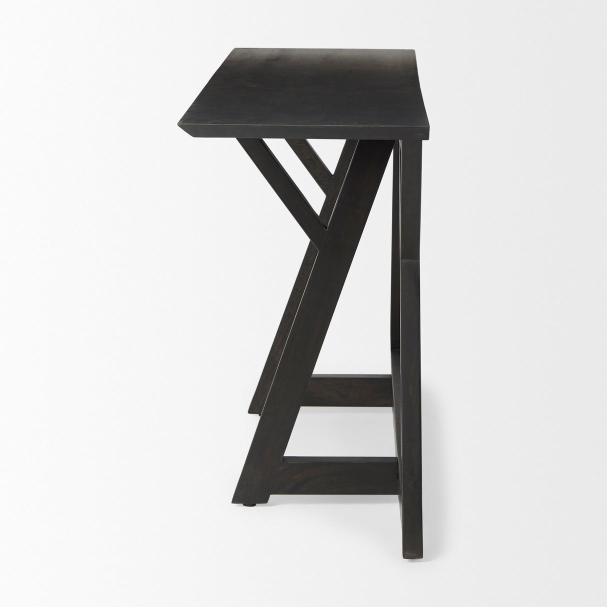 Jennings 54.0L x 16.0W x 29.5H Dark Brown Wood Console Table from Mercana - Luna Furniture