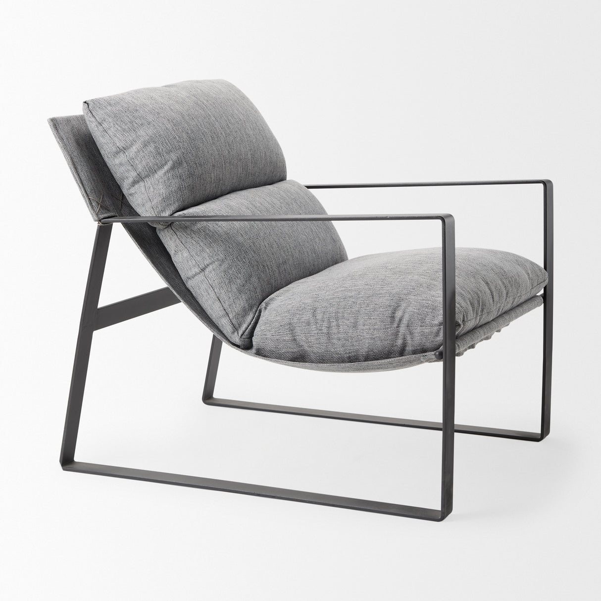 Guilia Castlerock Gray With Metal Frame Sling Accent Chair from Mercana - Luna Furniture