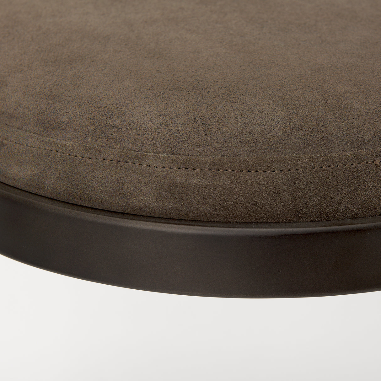 Tyson 17L x 18W x 31H Brown/Gray Suede W/ Metal Frame Bar Stool from Mercana - Luna Furniture