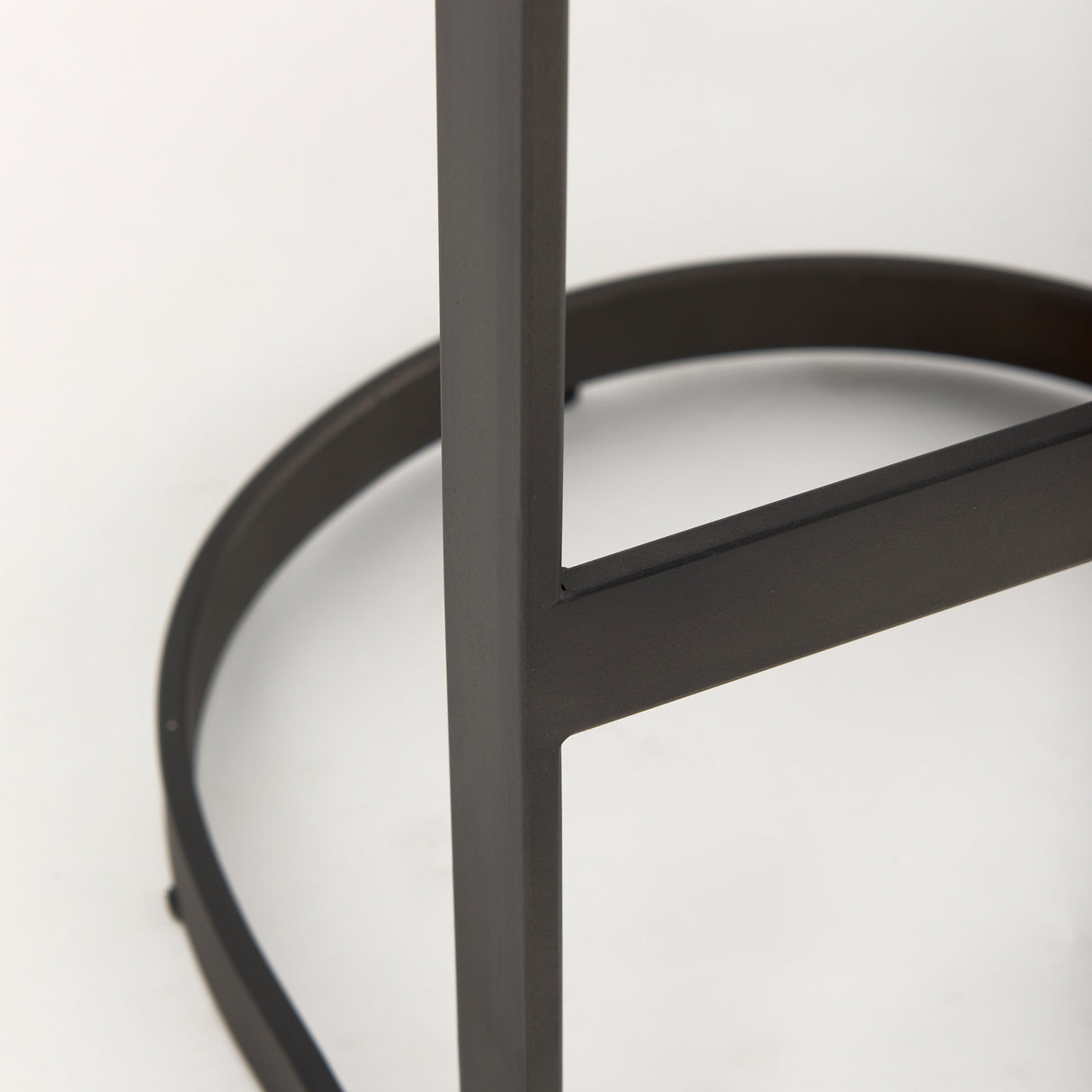 Tyson 17L x 18W x 31H Brown/Gray Suede W/ Metal Frame Bar Stool from Mercana - Luna Furniture