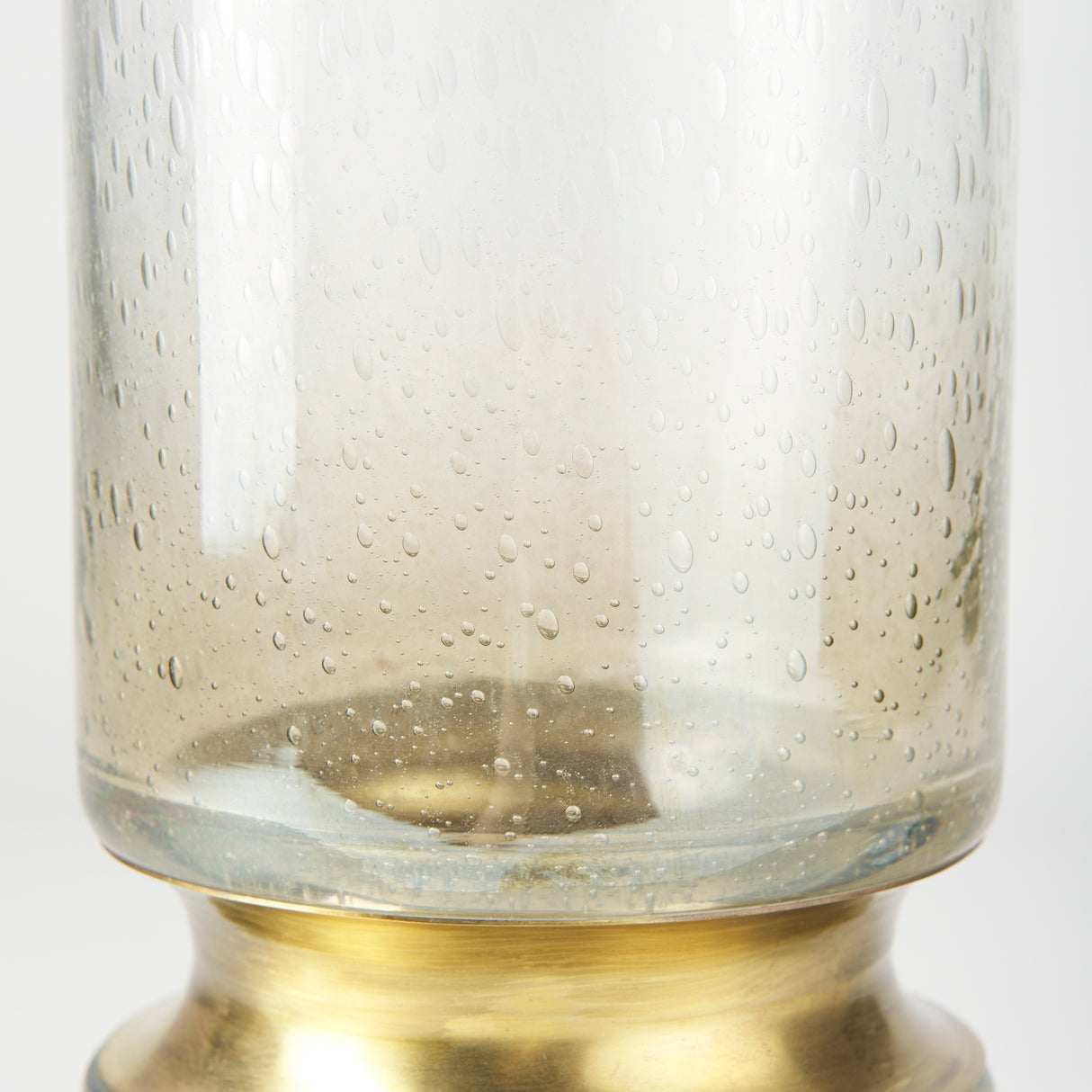 Adriatic I Small Brushed Gold Metal Glass Vase from Mercana - Luna Furniture