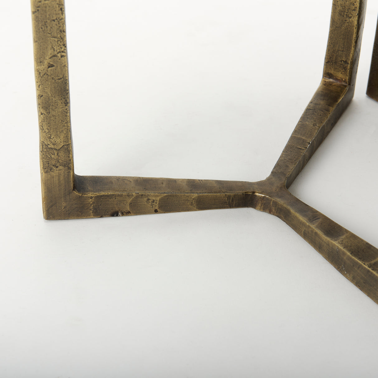 Atticus Black Wood and Antiqued Gold Metal Nesting Accent Tables (Set of 2) from Mercana - Luna Furniture