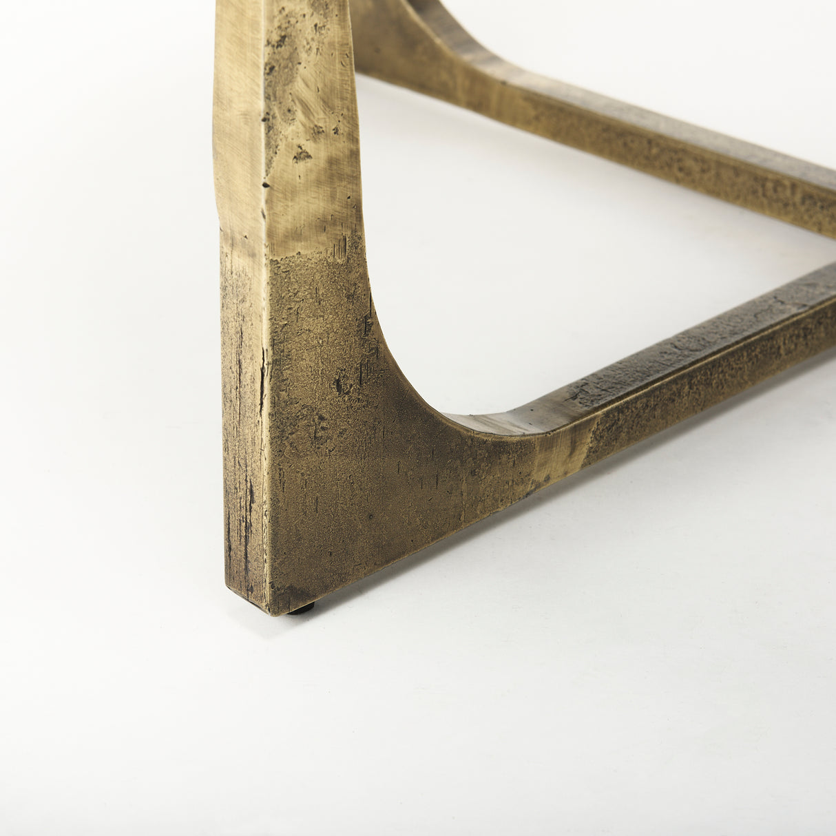 Atticus Black Wood and Antiqued Gold Metal Coffee Table from Mercana - Luna Furniture