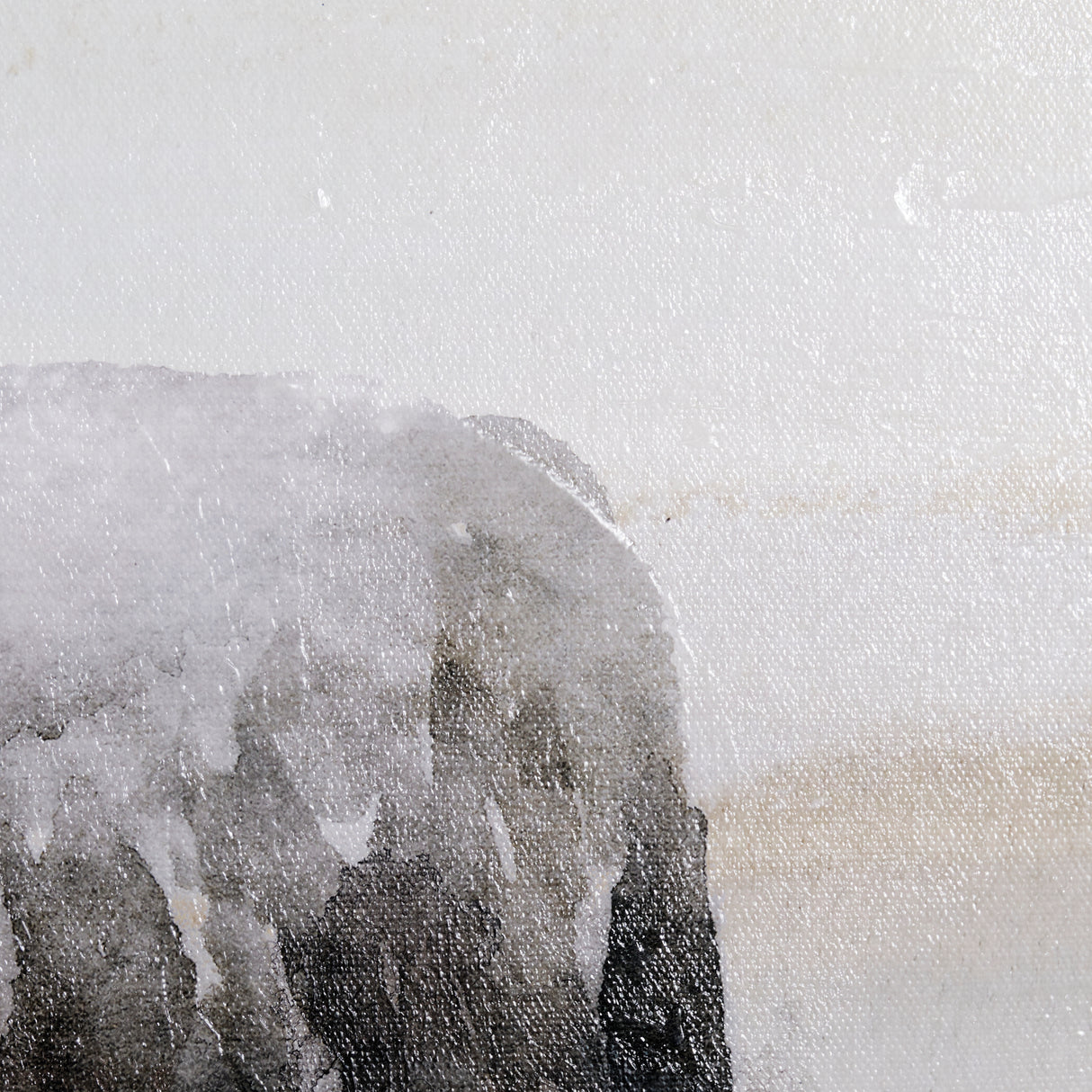 Winter Sheeps I by Stellar Design Studio a Hand Embellished Textured Canvas from Mercana - Luna Furniture