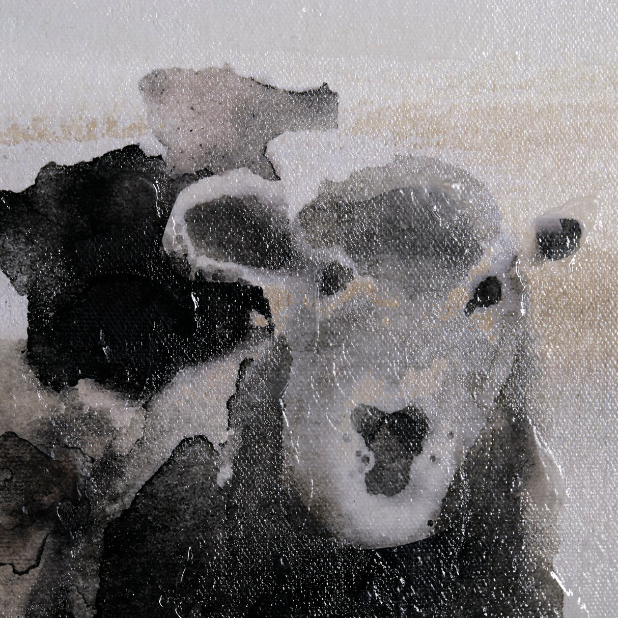 Winter Sheeps II by Stellar Design Studio a Hand Embellished Textured Canvas from Mercana - Luna Furniture
