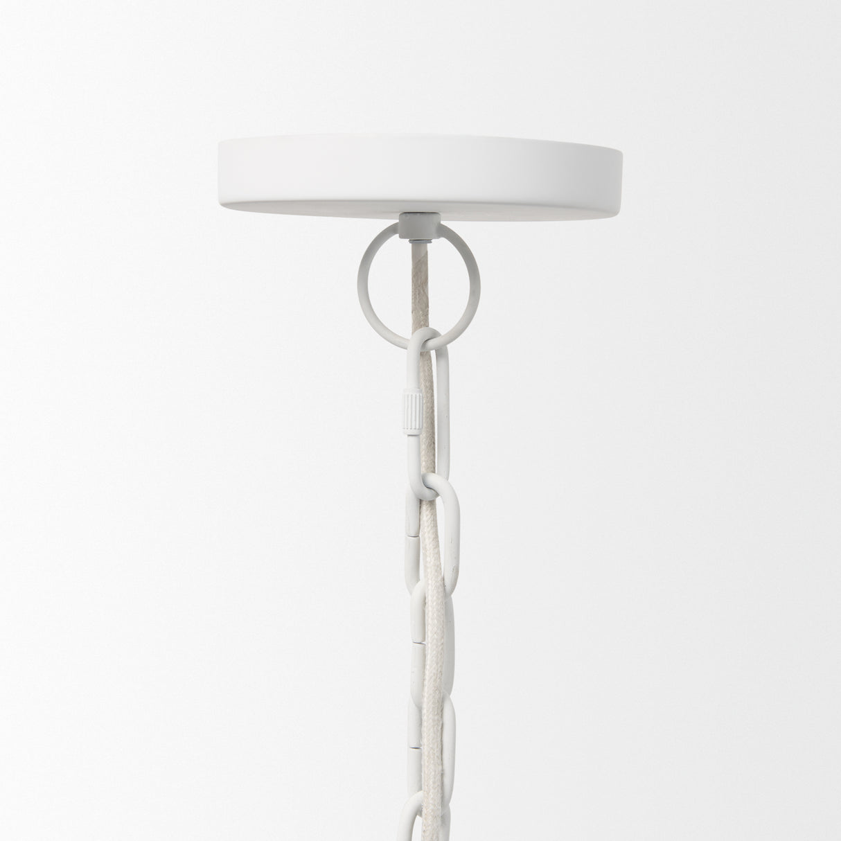 Juniper 36" Round White Dome Pendant Light from Mercana - Luna Furniture