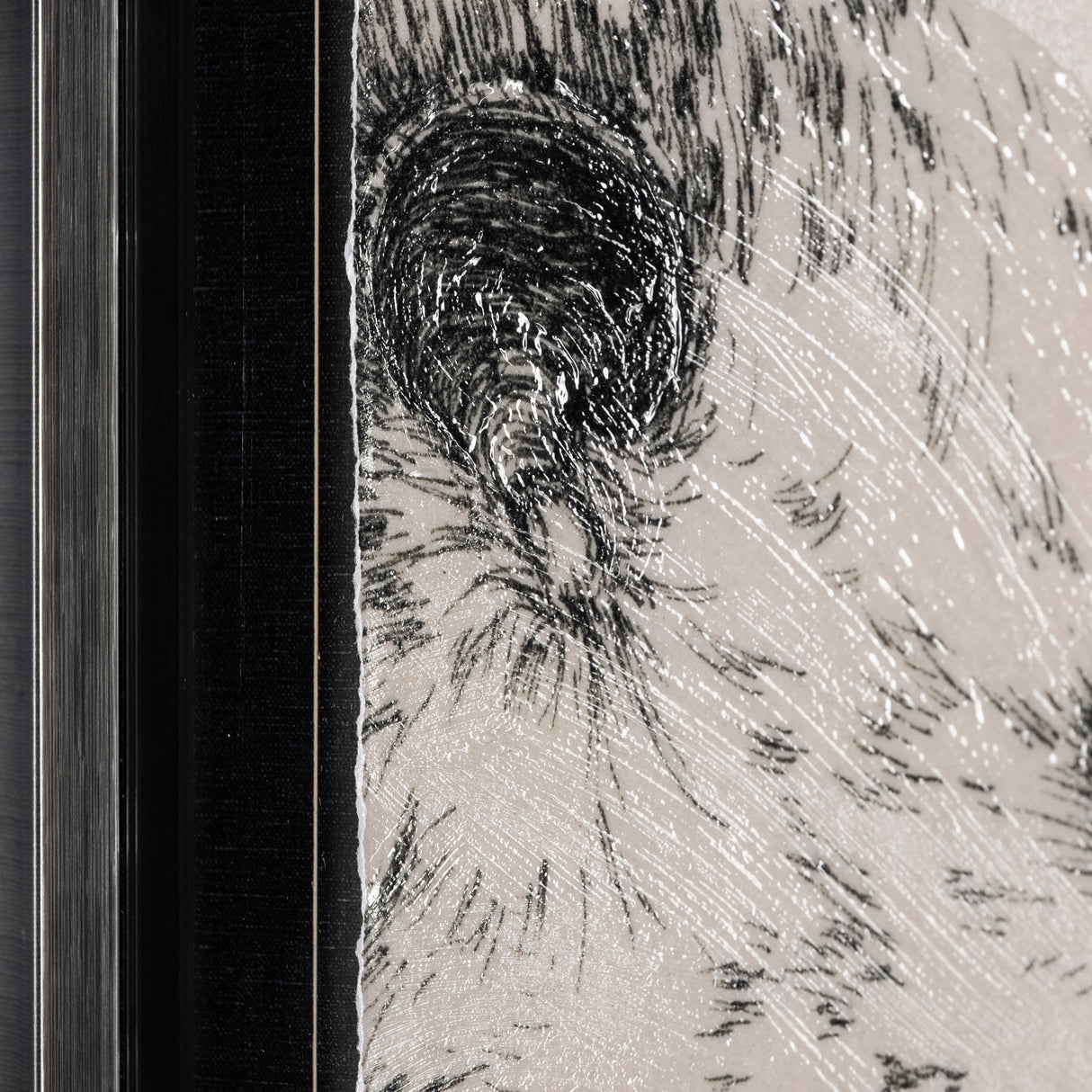 Three is a Crowd II by Mercana Studio Hand Embellished Textured Framed Art Print Matted under Glass from Mercana - Luna Furniture