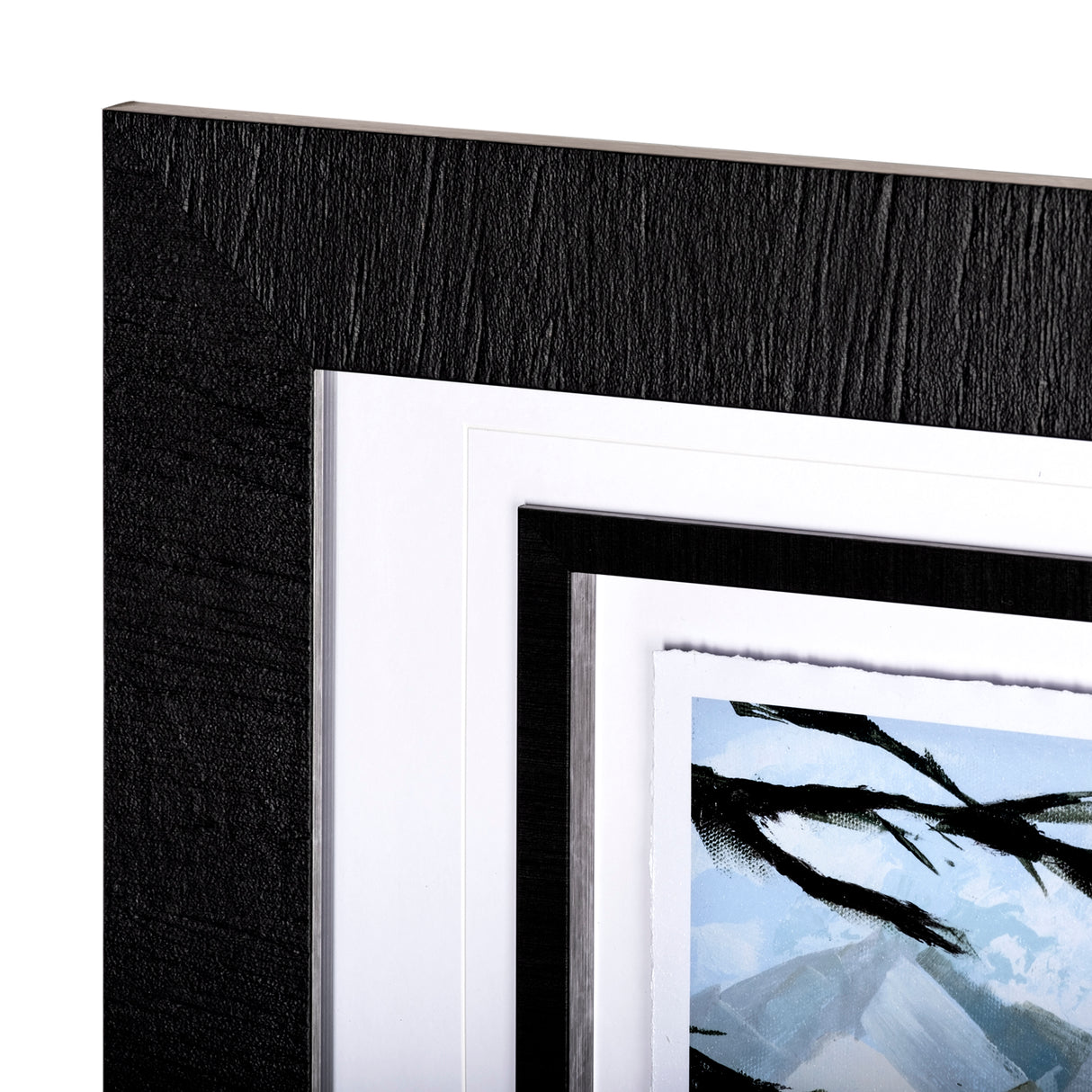 Vista II by Mercana Studio a Hand Embellished Textured Framed Art Print Matted under Glass from Mercana - Luna Furniture